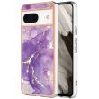 Защитный чехол Deexe Marble Style для Google Pixel 8 - Purple (325735V)