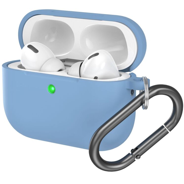 Защитный чехол Deexe Matte Case (FH) для AirPods Pro 3 - Baby Blue: фото 4 из 4