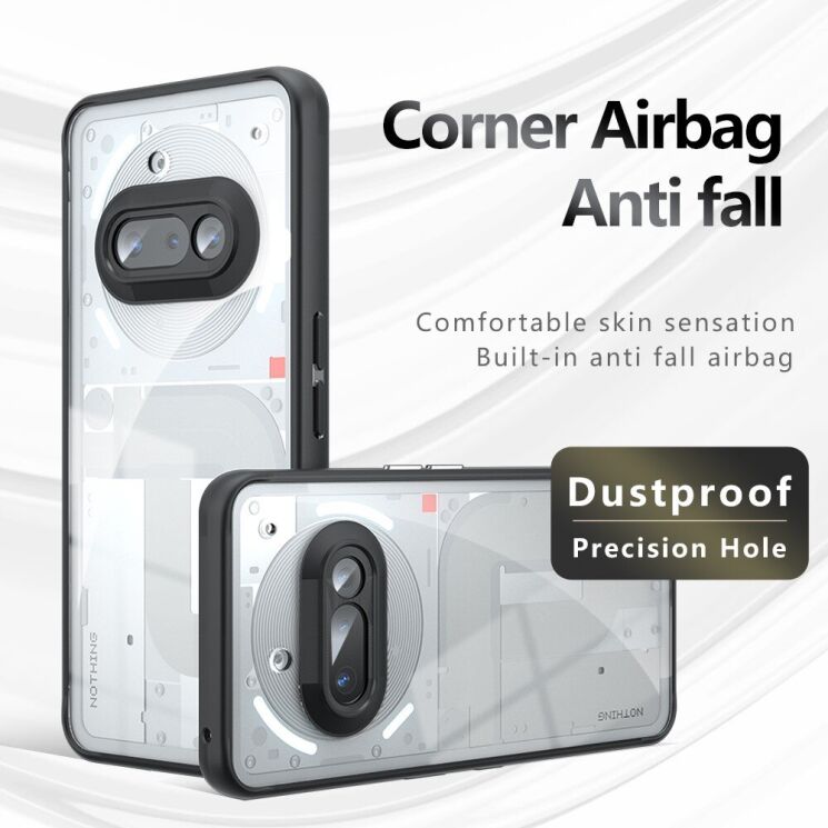 Защитный чехол Deexe Matte Skin для Nothing Phone (3a) - Black: фото 2 из 12