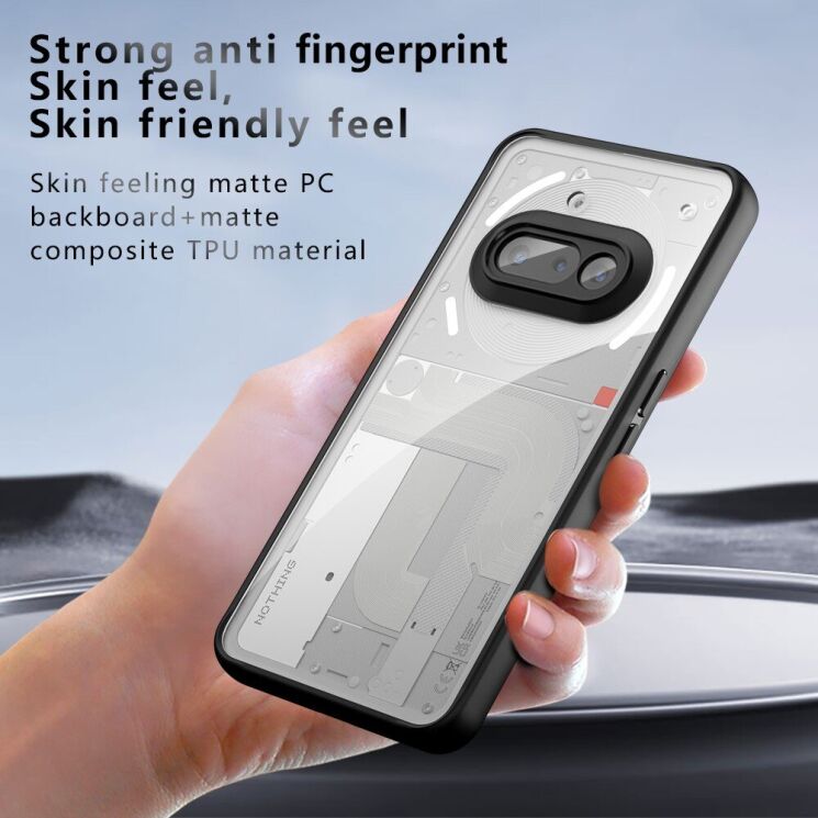 Защитный чехол Deexe Matte Skin для Nothing Phone (3a) - Black: фото 8 из 12