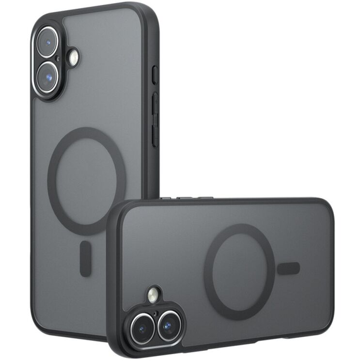 Защитный чехол Deexe Matte Skin with MagSafe для Apple iPhone 17 - Black: фото 1 из 6