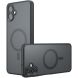 Защитный чехол Deexe Matte Skin with MagSafe для Samsung Galaxy A06 (A065) - Transparent / Black (365158H). Фото 1 из 13