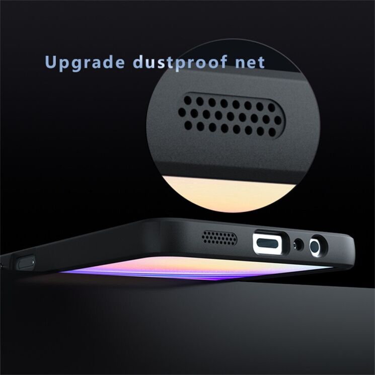 Защитный чехол Deexe Matte Skin with MagSafe для Samsung Galaxy A06 (A065) - Transparent / Black: фото 8 из 13