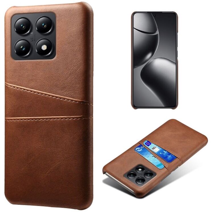 Защитный чехол Deexe Pocket Case для Xiaomi 14T - Brown: фото 1 из 4