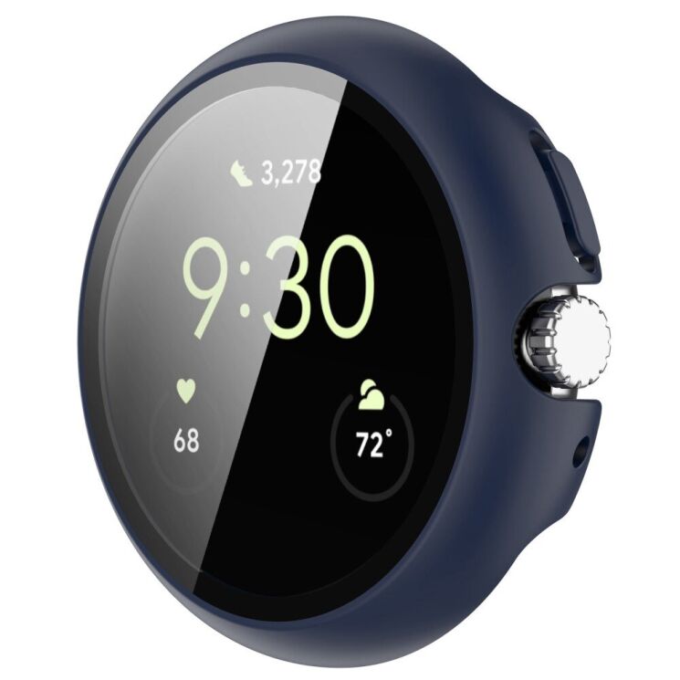 Защитный чехол Deexe Protective Frame для Google Pixel Watch / Watch 2 - Midnight Blue: фото 4 из 8