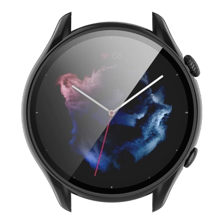 Защитный чехол Deexe Protective Frame для Xiaomi Amazfit GTR 3 / GTR 3 Pro - Black: фото 6 из 9