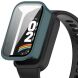 Защитный чехол Deexe Protective Frame для Xiaomi Mi Smart Band 9 Active / Redmi Band 3 - Green (371303G). Фото 1 из 7