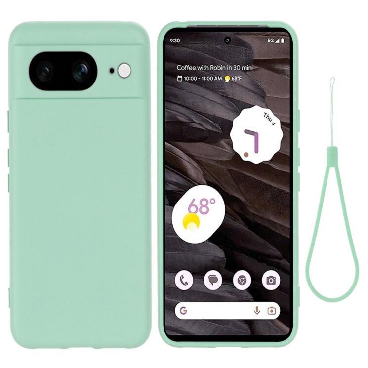 Защитный чехол Deexe Silicone Case для Google Pixel 8 - Green: фото 2 из 7