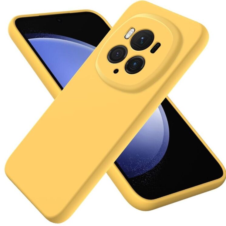 Защитный чехол Deexe Silicone Case для Honor Magic 6 Pro - Yellow: фото 1 из 8