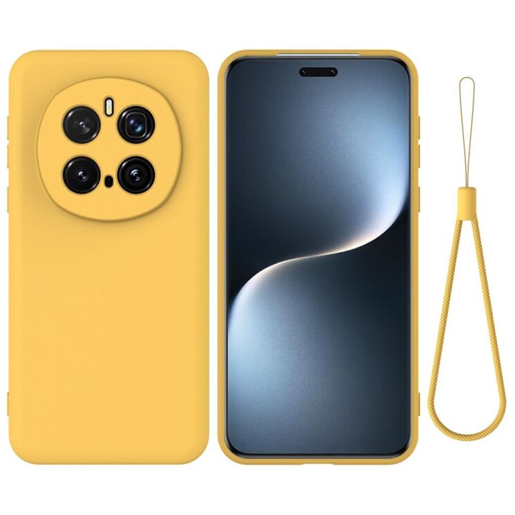 Защитный чехол Deexe Silicone Case для Honor Magic 7 Pro - Yellow: фото 1 из 8