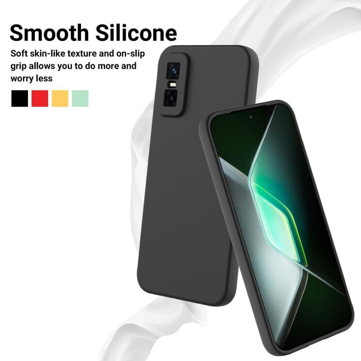 Защитный чехол Deexe Silicone Case для Infinix GT 30 Pro - Black: фото 4 из 9