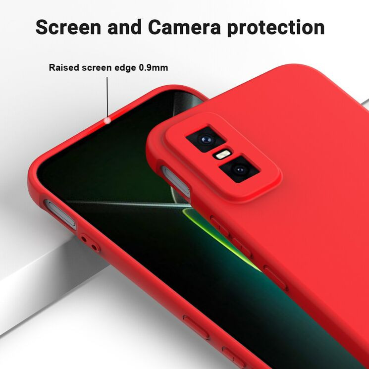Защитный чехол Deexe Silicone Case для Infinix GT 30 Pro - Black: фото 5 из 9