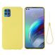 Силіконовий (TPU) чохол Deexe Silicone Case для Motorola Moto G100 - Yellow (277909Y). Фото 2 з 7