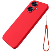 Захисний чохол Deexe Silicone Case для Realme C55 - Red: фото 1 з 4