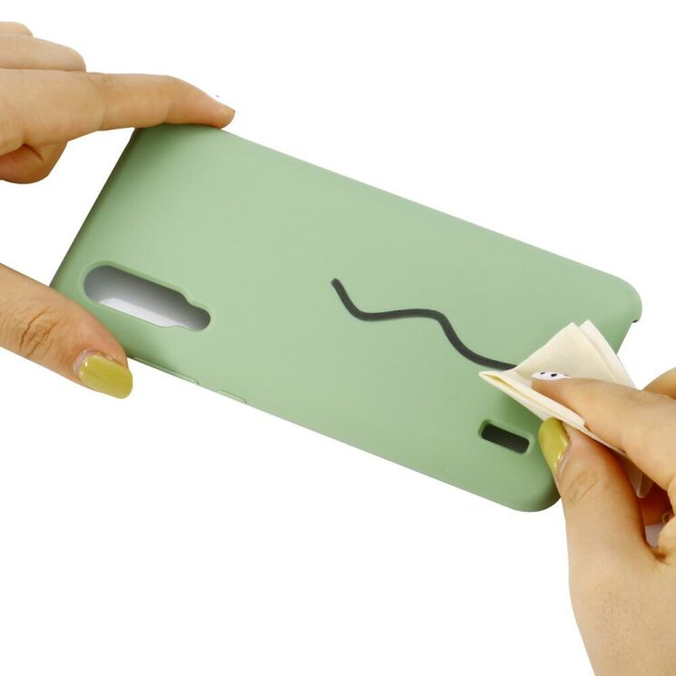 Силіконовий (TPU) чохол Deexe Silicone Case для Xiaomi Mi 9 Lite / Mi CC9 - Green: фото 5 з 6