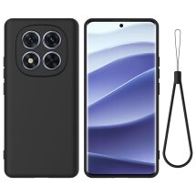 Защитный чехол Deexe Silicone Case для Xiaomi Poco X7 - Black: фото 1 из 8