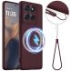 Защитный чехол Deexe Silicone Case with MagSafe для Motorola Edge 60 Pro - Wine Red (381715WR). Фото 1 из 8