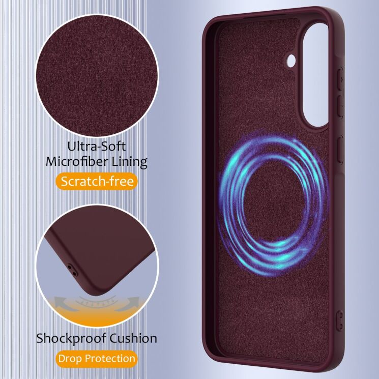 Защитный чехол Deexe Silicone Case with MagSafe для Samsung Galaxy A36 (A366) / A56 (A566) - Black: фото 8 из 8