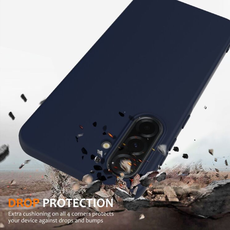 Защитный чехол Deexe Silicone Case with MagSafe для Samsung Galaxy A36 (A366) / A56 (A566) - Black: фото 3 из 8