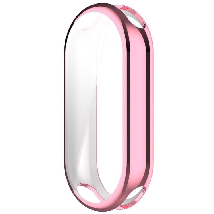 Защитный чехол Deexe Silicone Frame для Xiaomi Mi Smart Band 8 / 9 - Pink: фото 4 из 8