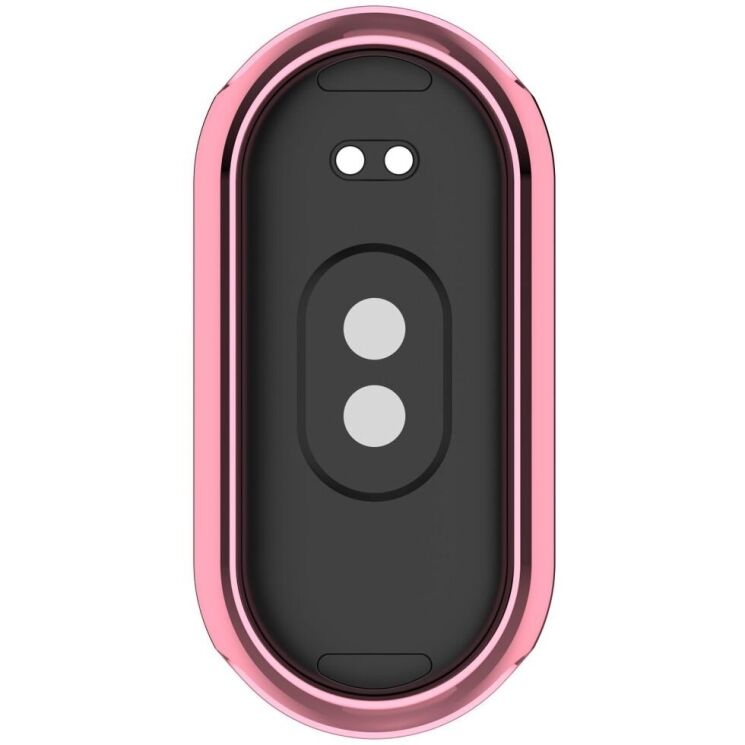 Защитный чехол Deexe Silicone Frame для Xiaomi Mi Smart Band 8 / 9 - Pink: фото 7 из 8