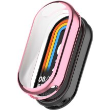 Защитный чехол Deexe Silicone Frame для Xiaomi Mi Smart Band 8 / 9 - Pink: фото 1 из 8
