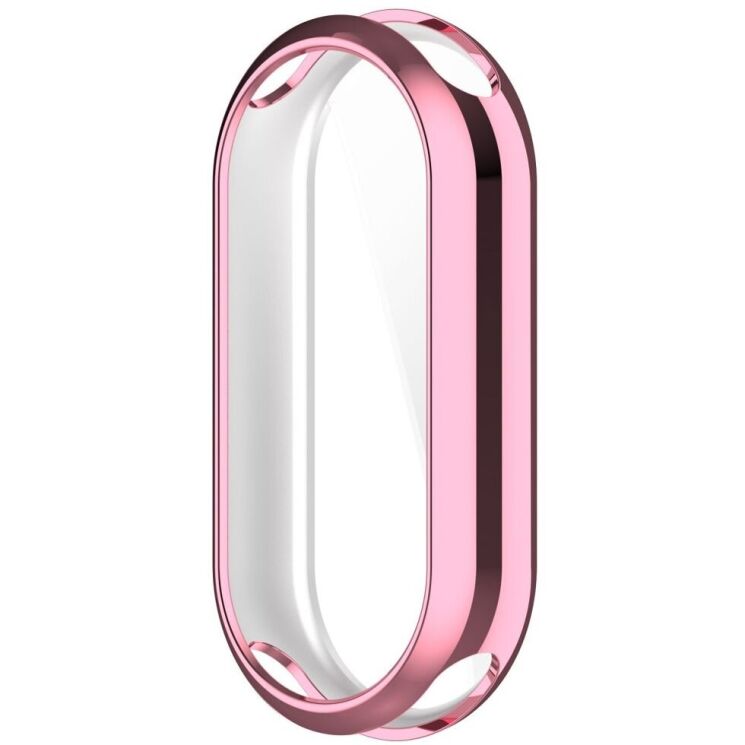 Защитный чехол Deexe Silicone Frame для Xiaomi Mi Smart Band 8 / 9 - Pink: фото 5 из 8