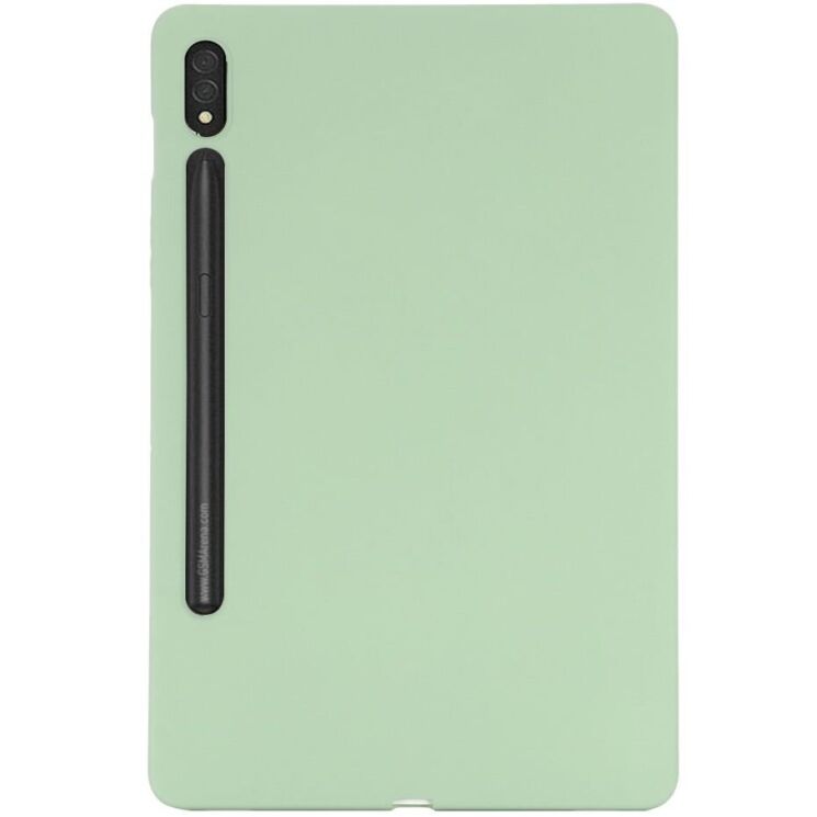 Защитный чехол Deexe Silicone Shell для Samsung Galaxy Tab S10 Ultra - Green: фото 4 из 8