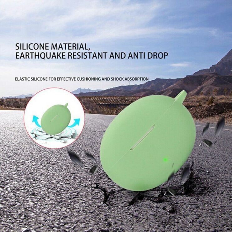 Захисний чохол Deexe Silicone Sleeve для OPPO Enco Air 4 - Blackish Green: фото 4 з 8