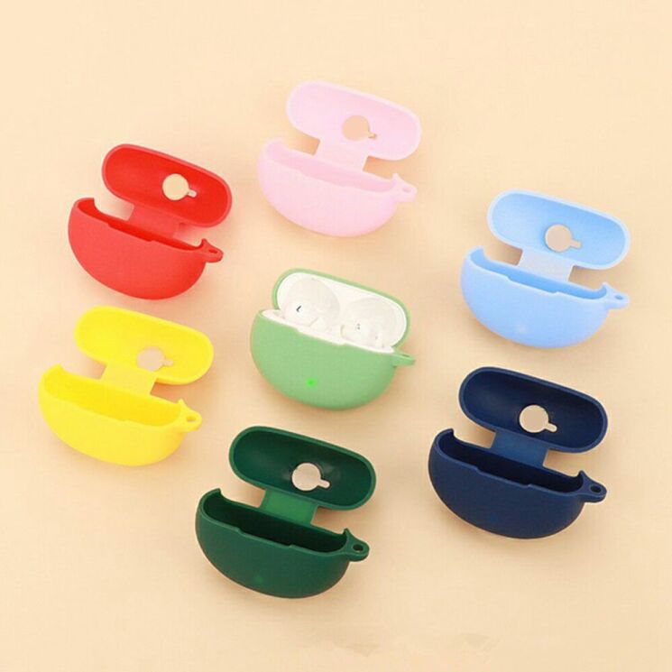 Захисний чохол Deexe Silicone Sleeve для OPPO Enco Air 4 - Blackish Green: фото 7 з 8