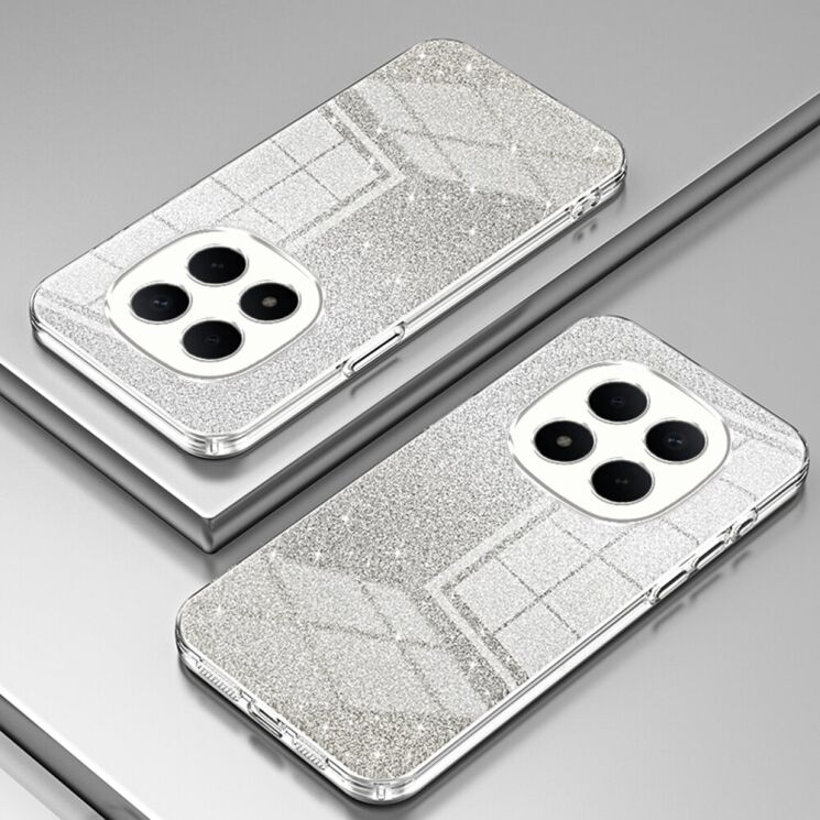 Защитный чехол Deexe Sparkles Cover для Xiaomi Redmi Note 15 Pro - Transparent: фото 2 из 7