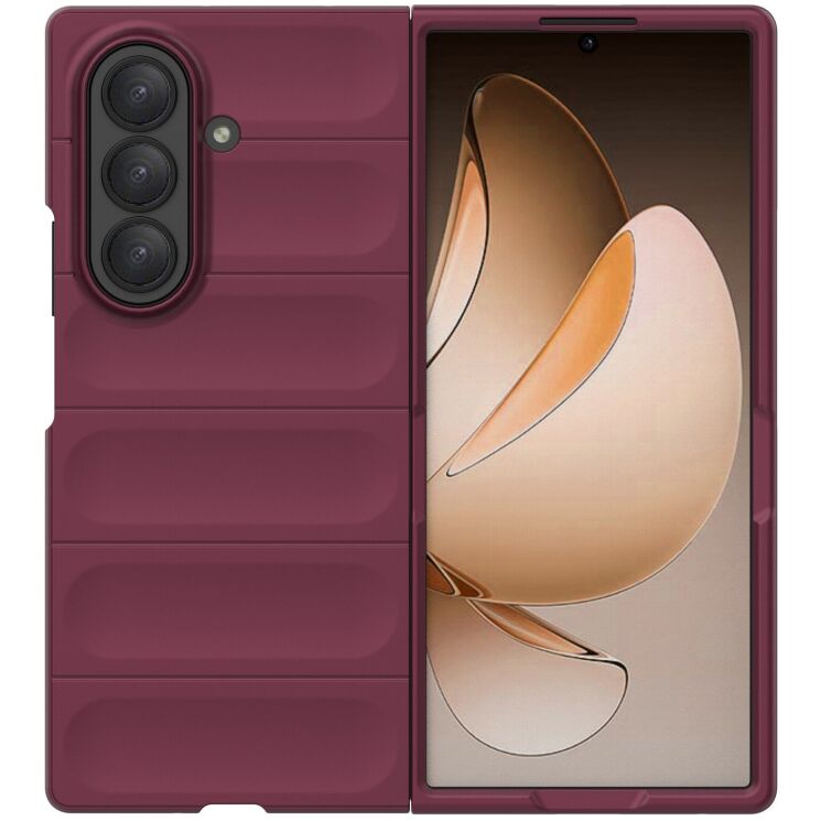 Защитный чехол Deexe Terra Case (FF) для Samsung Galaxy Fold 7 - Wine Red: фото 4 из 9