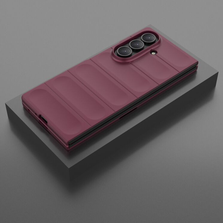 Защитный чехол Deexe Terra Case (FF) для Samsung Galaxy Fold 7 - Wine Red: фото 7 из 9