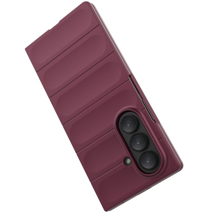 Защитный чехол Deexe Terra Case (FF) для Samsung Galaxy Fold 7 - Wine Red: фото 6 из 9