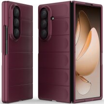 Защитный чехол Deexe Terra Case (FF) для Samsung Galaxy Fold 7 - Wine Red: фото 1 из 9