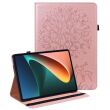 Защитный чехол Deexe Tree Print для Xiaomi Pad 5 / 5 Pro - Rose Gold (284926RG)