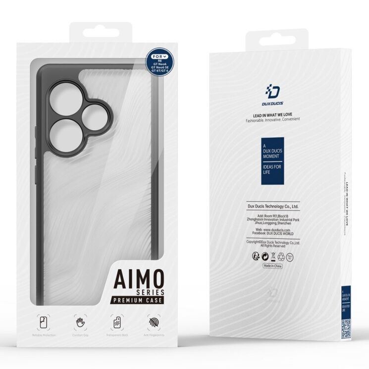 Защитный чехол DUX DUCIS Aimo Series для Realme GT Neo 6 SE / GT 6T / GT 6 - Black: фото 13 из 13