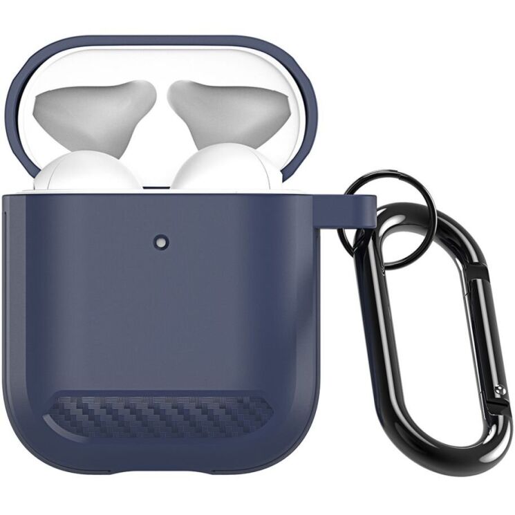 Защитный чехол DUX DUCIS PECB Series для Apple AirPods 1 / 2 - Navy Blue: фото 1 из 18