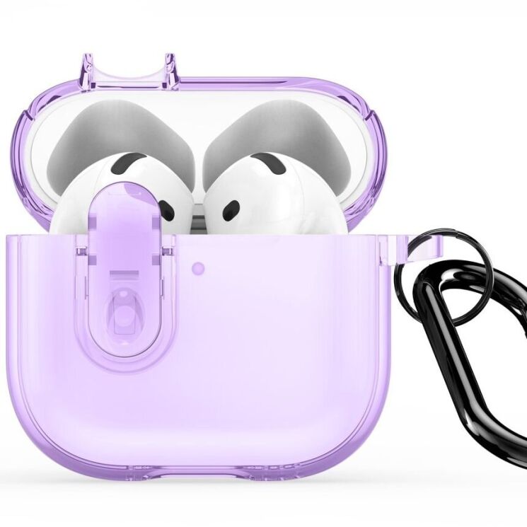 Защитный чехол DUX DUCIS PECL Series для Apple AirPods 4 - Purple: фото 2 из 10