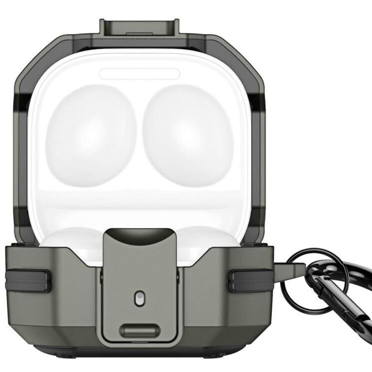 Захисний чохол DUX DUCIS SECF Series для Samsung Galaxy Buds Live / Buds Pro / Buds 2 / Buds 2 Pro / Buds FE - Army Green: фото 2 з 11
