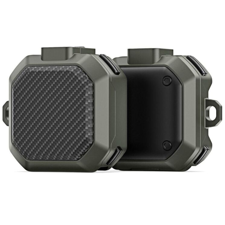 Захисний чохол DUX DUCIS SECF Series для Samsung Galaxy Buds Live / Buds Pro / Buds 2 / Buds 2 Pro / Buds FE - Army Green: фото 1 з 11