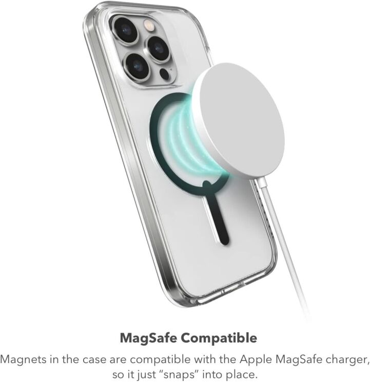Защитный чехол Gear4 Crystal Palace Snap MagSafe для Apple iPhone 14 Pro Max (702010009) - Clear: фото 7 из 11