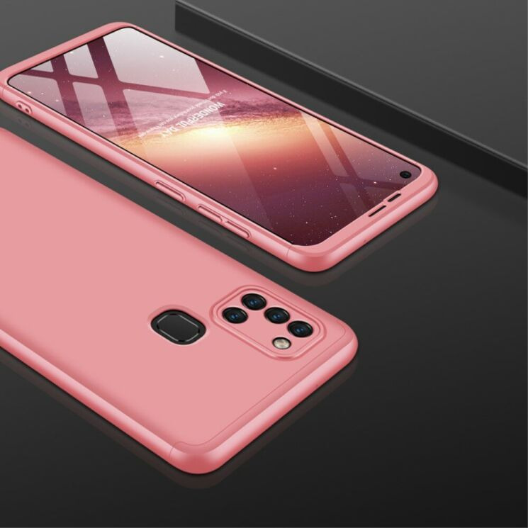 Защитный чехол GKK Double Dip Case для Samsung Galaxy A21s (A217) - Rose Gold: фото 3 из 15