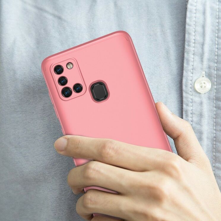 Защитный чехол GKK Double Dip Case для Samsung Galaxy A21s (A217) - Rose Gold: фото 8 из 15