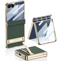 Захисний чохол GKK Hinge Stand для Samsung Galaxy Flip 7 - Green: фото 1 з 9