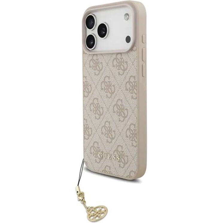 Захисний чохол Guess 4G Charms Collection MagSafe для iPhone 17 Pro Max (GUHMP17XGF4GCP) - Pink (402882P) Захисний чохол Guess 4G Charms Collection MagSafe для iPhone 17 Pro Max (GUHMP17XGF4GCP) - Pink: фото 2 з 7