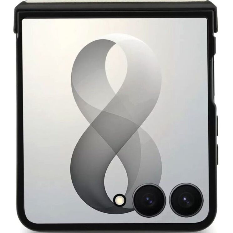 Защитный чехол Guess Magnetic Ring Stand Grained Classic Logo MagSafe для Samsung Galaxy Flip 8 (GUHMZF86PSGRSCLE) - Beige: фото 3 из 7