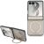 Защитный чехол Guess Magnetic Ring Stand Grained Classic Logo MagSafe для Samsung Galaxy Flip 8 (GUHMZF86PSGRSCLE) - Beige: фото 1 из 7