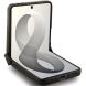 Защитный чехол Guess Magnetic Ring Stand Grained Classic Logo MagSafe для Samsung Galaxy Flip 8 (GUHMZF86PSGRSCLE) - Beige (423578E). Фото 4 из 7