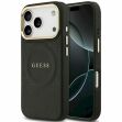 Защитный чехол Guess Peony Hot Stamp MagSafe для iPhone 17 Pro (GUHMP17LPSAMSECK) - Black (422726B)